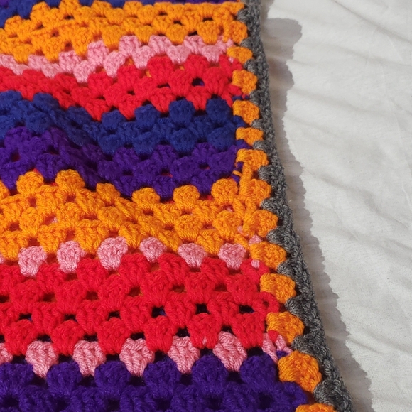 Handmade Crocheted Lap Blanket - Picture 2 of 2